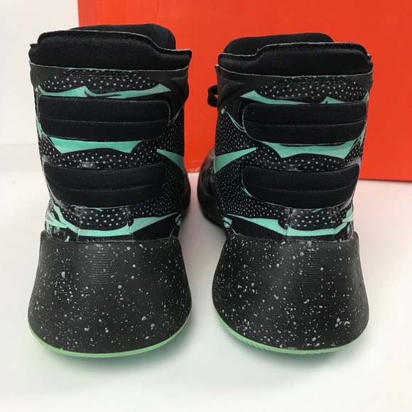 NIKE HYPERDUNK BLACK GREEN GLOW ANTHRACITE 7.5 - Picture 4 of 8